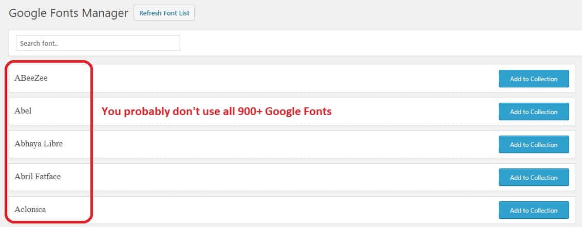 Adding a Google Font to the Ultimate Addons font collection